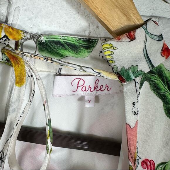 Parker Natalie Dress in Sangria Size 2 - Picture 6 of 14